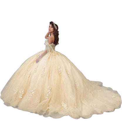 2025 Spring-Summer Off Shoulder Quinceanera Dresses Long Sweet 16 Dresses Homecoming Dress Tulle Lace Appliques Ball Gown