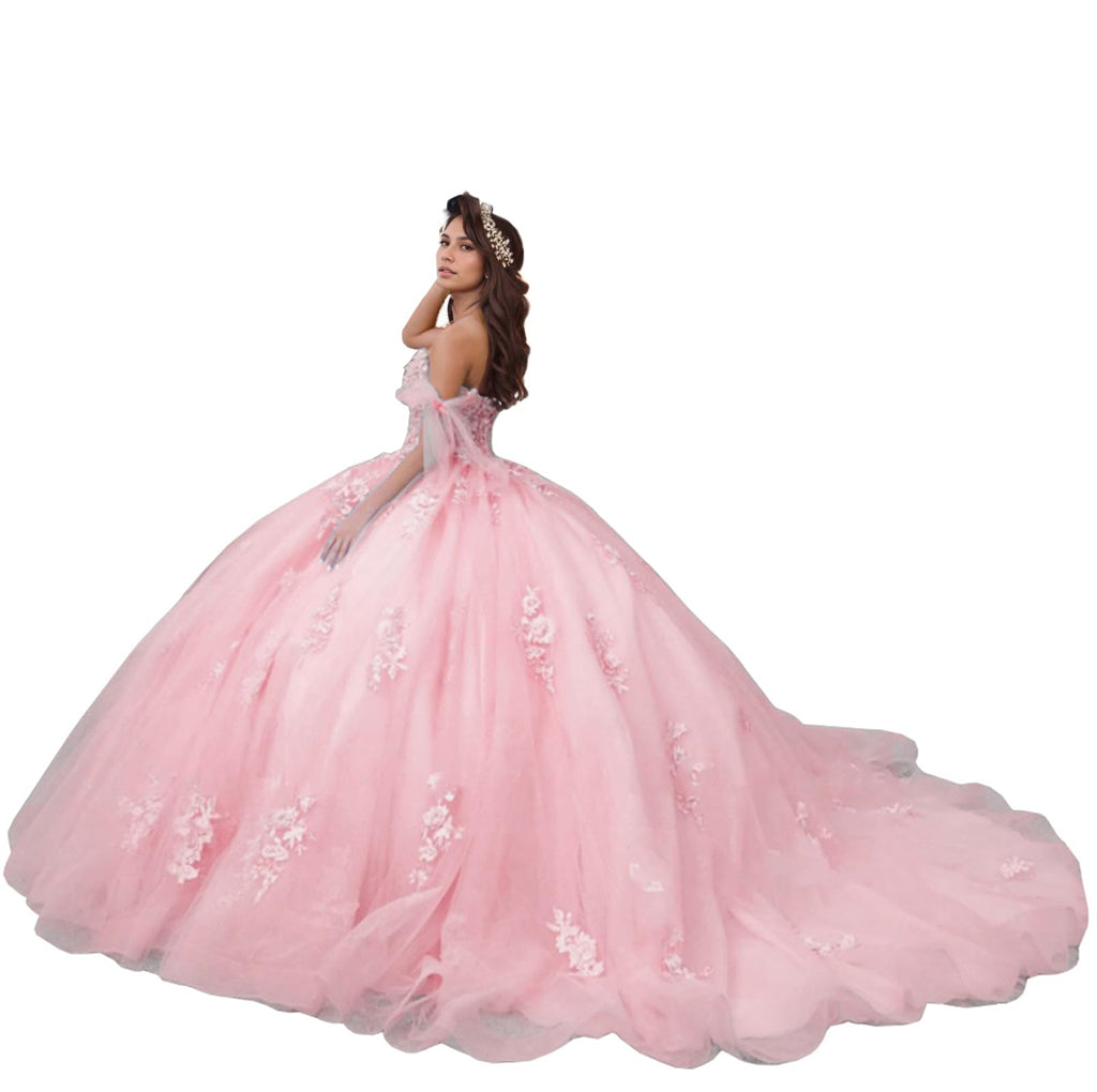 2025 Spring-Summer Off Shoulder Quinceanera Dresses Long Sweet 16 Dresses Homecoming Dress Tulle Lace Appliques Ball Gown