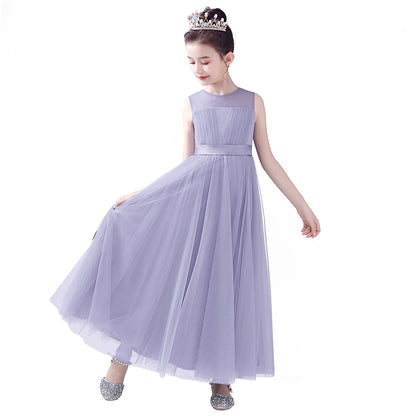 Flower Girl Dresses Junior Bridesmaid Wedding Formal Kids Girls' Special Occasion Princess Dress Tulle Full Length