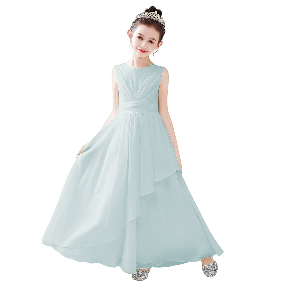 Chiffon Flower Girl Dresses Wedding Junior Bridesmaid Evening Party Dress Girls Formal Gown Princess Pageant Dress