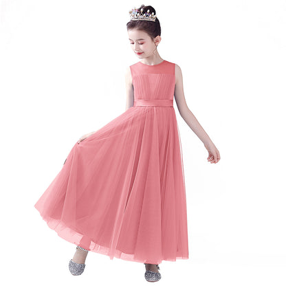 Flower Girl Dresses Junior Bridesmaid Wedding Formal Kids Girls' Special Occasion Princess Dress Tulle Full Length