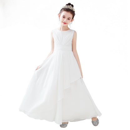 Chiffon Flower Girl Dresses Wedding Junior Bridesmaid Evening Party Dress Girls Formal Gown Princess Pageant Dress