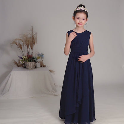 Chiffon Flower Girl Dresses Wedding Junior Bridesmaid Evening Party Dress Girls Formal Gown Princess Pageant Dress