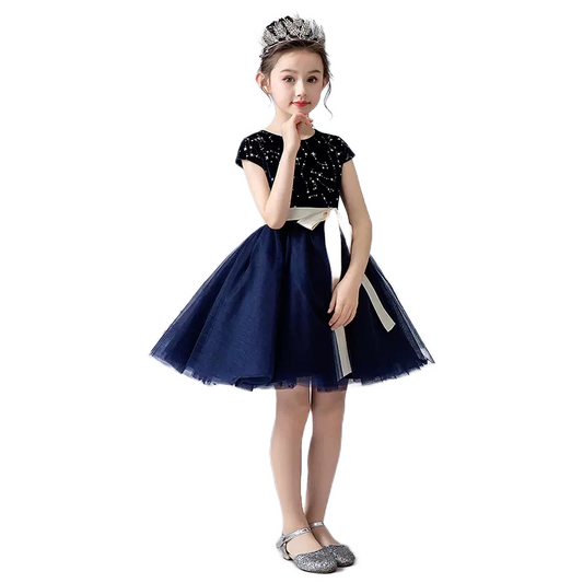 Little Girls Special Occasion Dresses Princess Brithday Party Short Skirt For Kids Fancy Girl Dresses