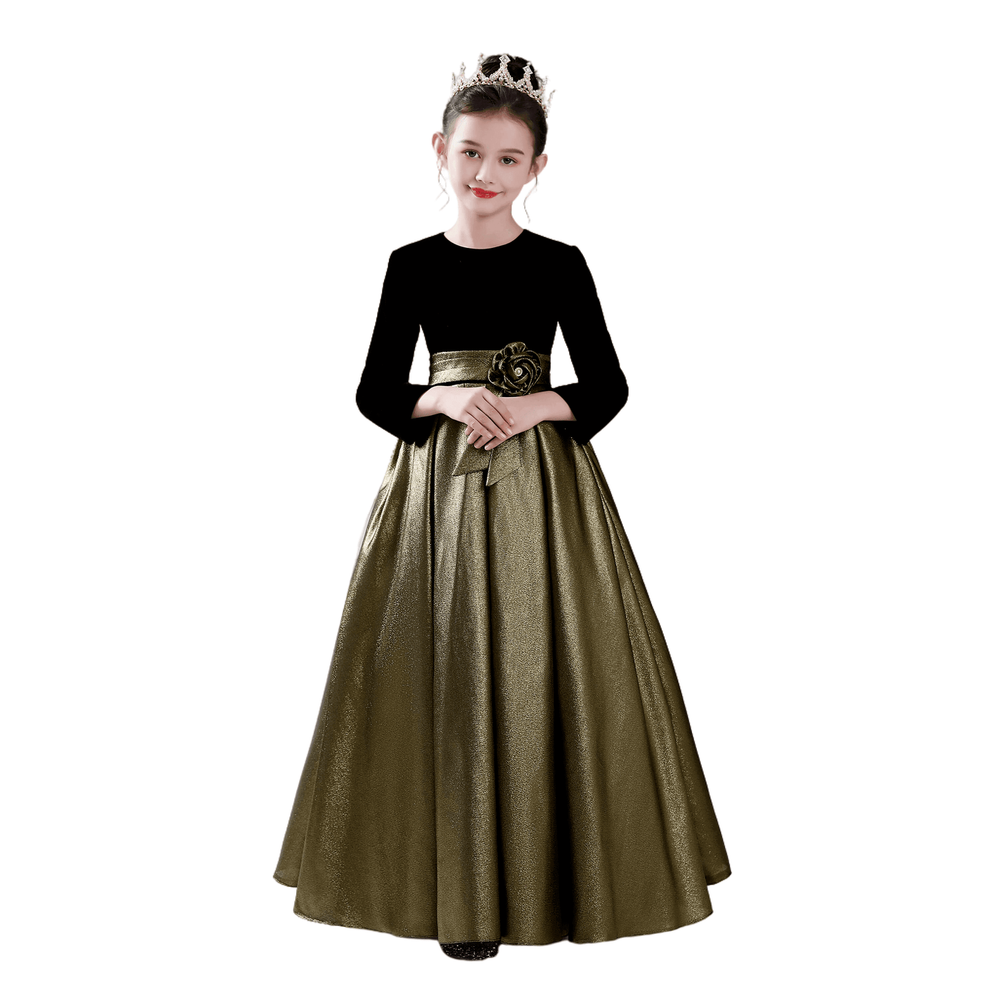 Junior Special Occasion Dress Piano Dress For Teen Girls Formal Dresses Long Sleeve
