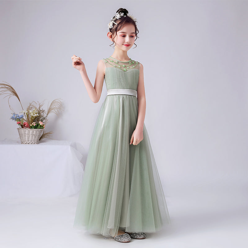 Sage color clearance flower girl dresses