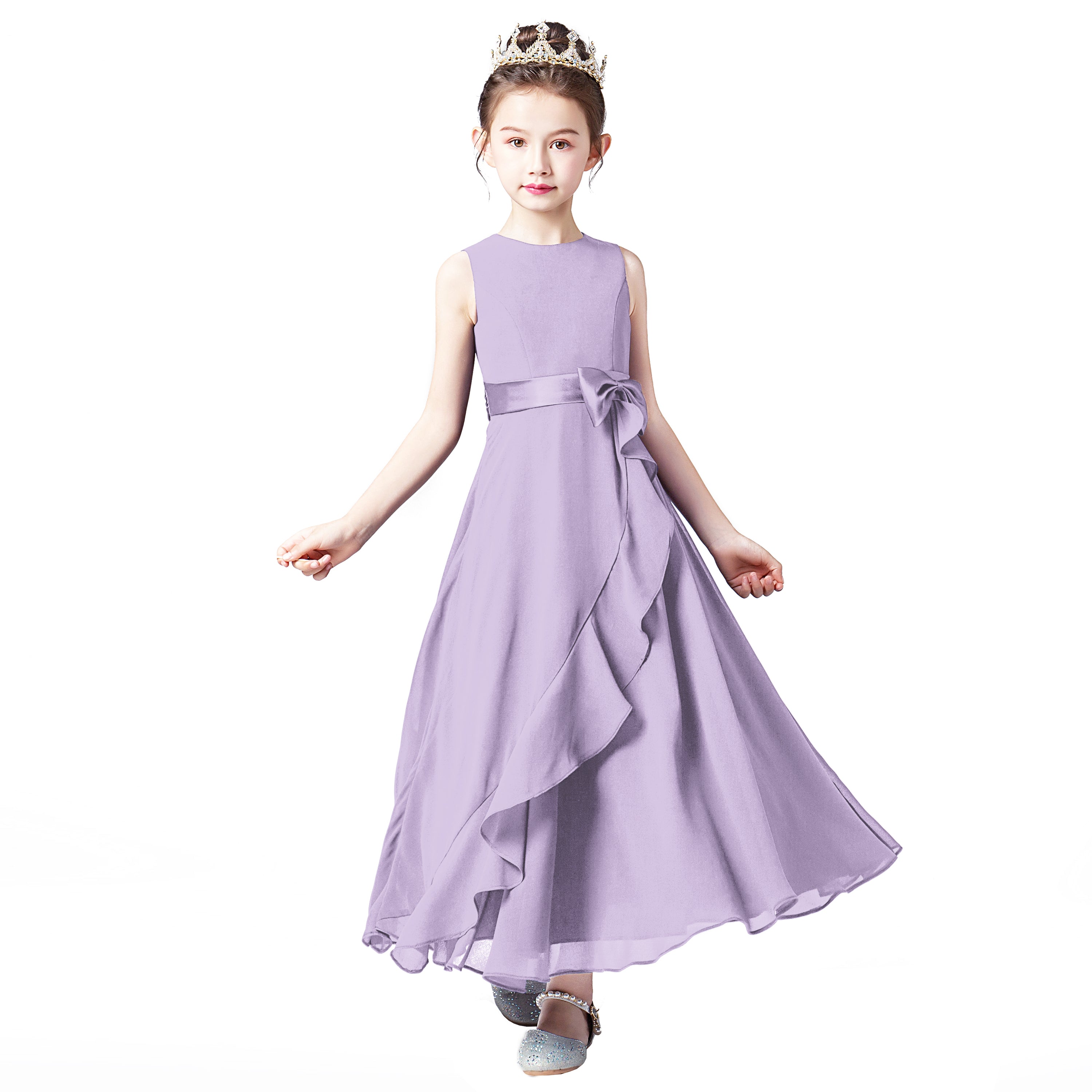 Childrens lilac bridesmaid clearance dresses