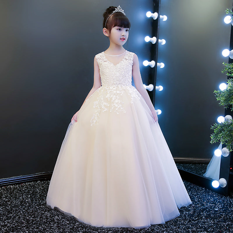 Cute Off Shoulder Tulle Flower Girl Dresses, Popular Lace Little Girl –  Dairy Bridal