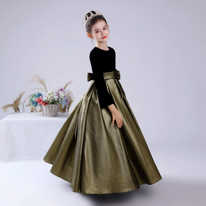 Junior Special Occasion Dress Piano Dress For Teen Girls Formal Dresses Long Sleeve