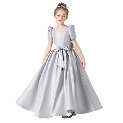 Junior First Communion Dresses Princess Birthday Party Dress Velvet Formal Dresses For Teens
