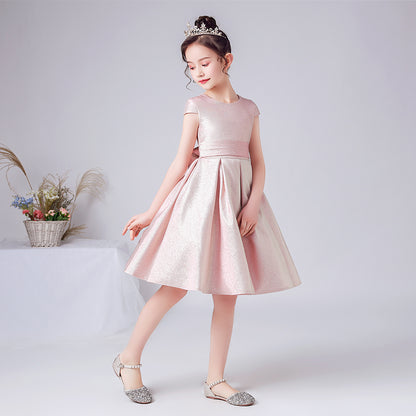 Flower Girl Dresses For Wedding Little Girl Formal Princess Dress Short Sleeve