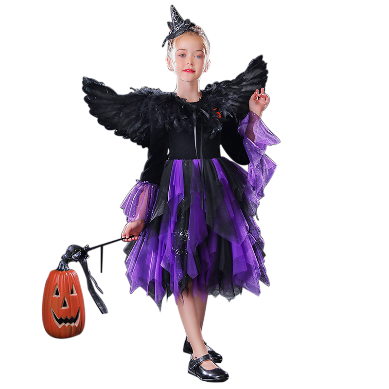 Girls Halloween Dress Sequin Special Occasion Dresses For Teens Formal Dresses Long Sleeves