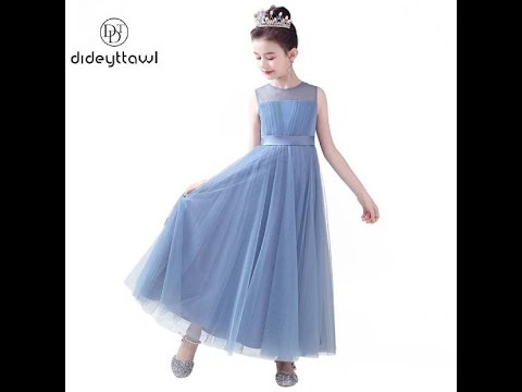 Flower Girl Dresses Junior Bridesmaid Wedding Formal Kids Girls' Special Occasion Princess Dress Tulle Full Length